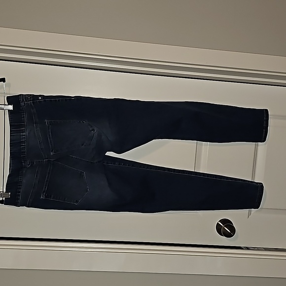 Rachel Roy "Darksome wash" Distressed Elastic Waist Pull on jeans VGUG 8/29 - Picture 7 of 11